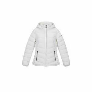 DKNY Women's Ivy White Lightweight Hooded Puffer Jacket